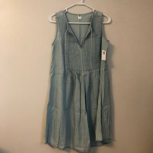 NWT Old Navy chambray sleeveless dress